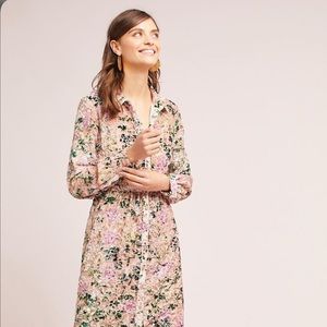 Hermant and Nandita Triana Pink Velvet Dress S